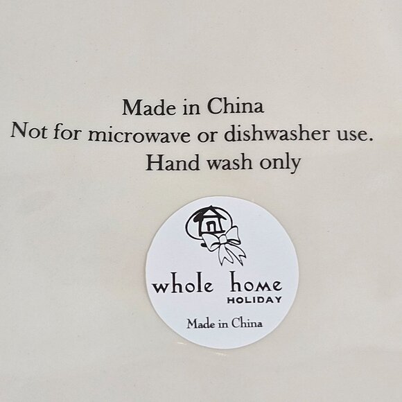 Whole Home Snowman Platter Holiday Collection Ceramic Vintage Christmas Decor - Picture 10 of 13